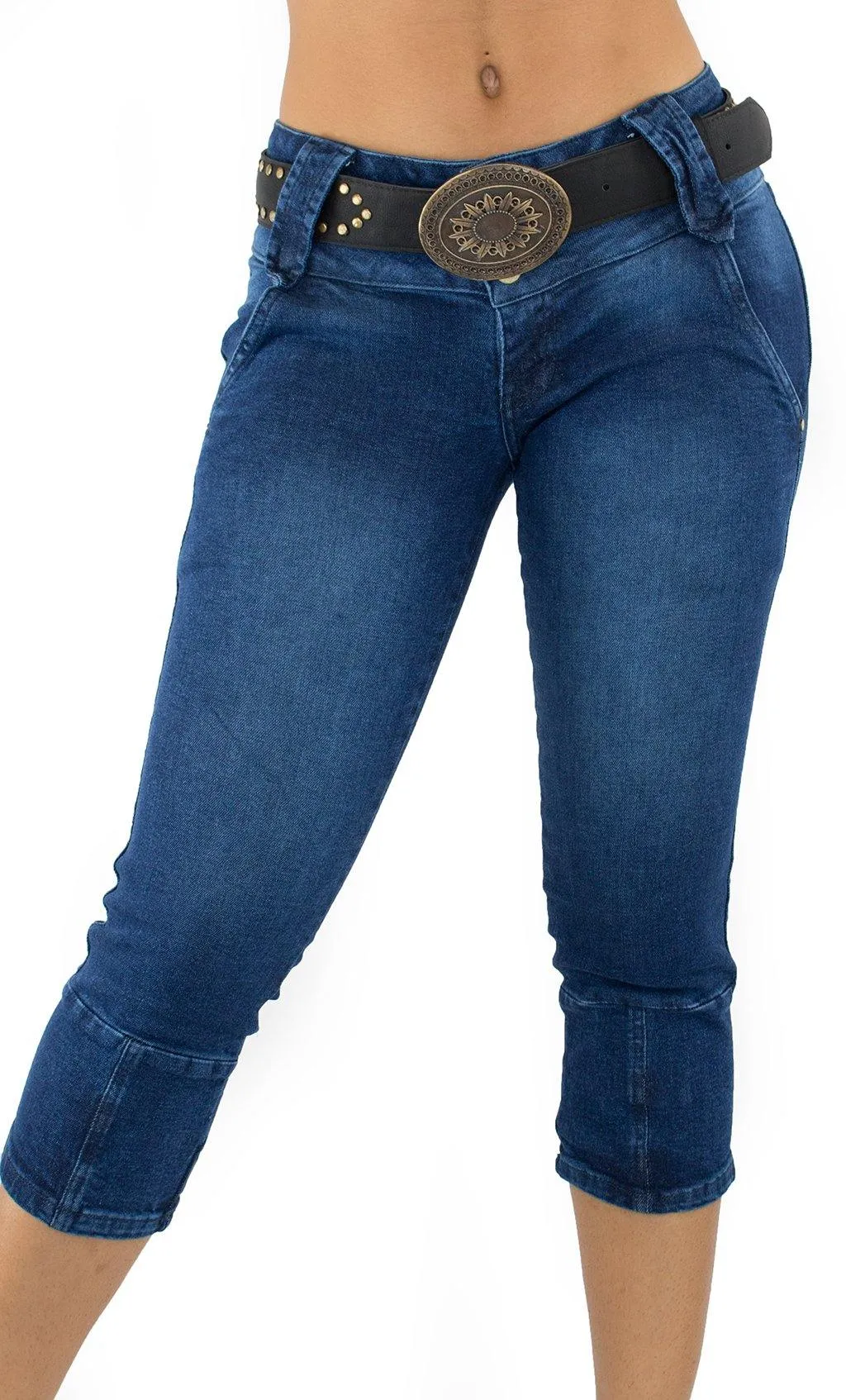 18121 Maripily Womens Capri Denim Short