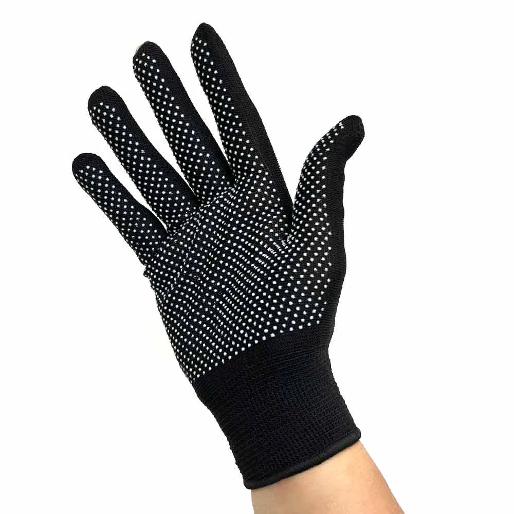 6 Pairs Safety Working Gloves Anti Slip Knitted Stretchy Utility Construction