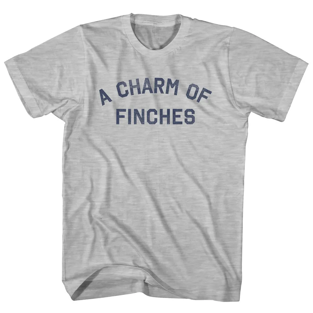 A Charm Of Finches Womens Cotton Junior Cut T-Shirt