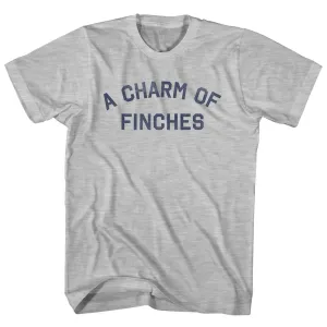 A Charm Of Finches Womens Cotton Junior Cut T-Shirt