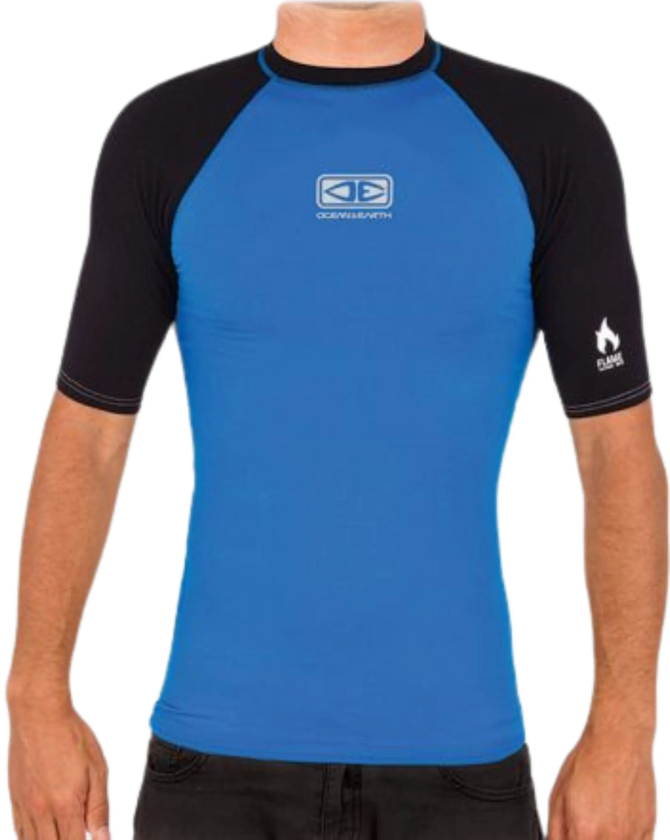 Boys Flame Short Sleeve Thermo Skin