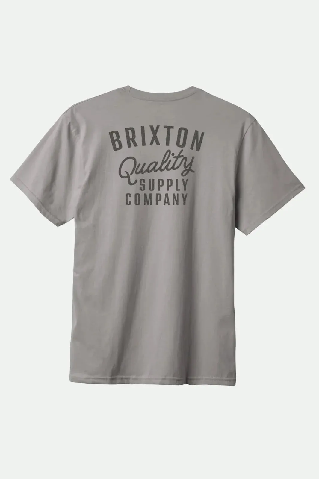Brixton Mens Heather Grey Hubal SS Tailored Tshirt