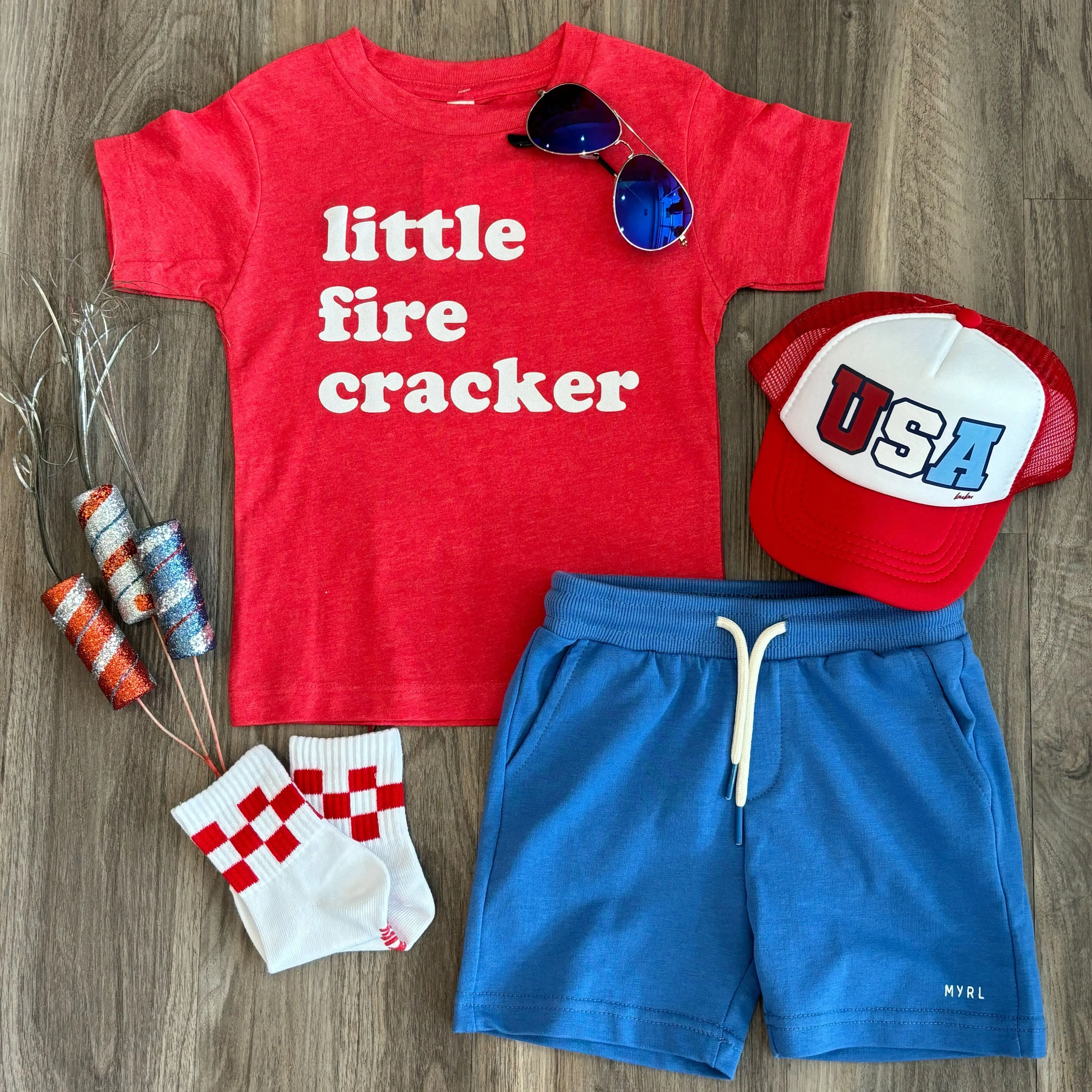 Bubu - Baby/Toddler/Kids Trucker Hats - USA in Red/White/Blue