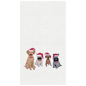Dog Santa Hats Kitchen Towel
