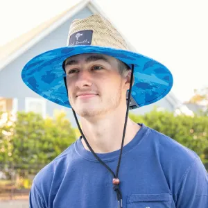 Freshwater Fish Camo - Straw Hat