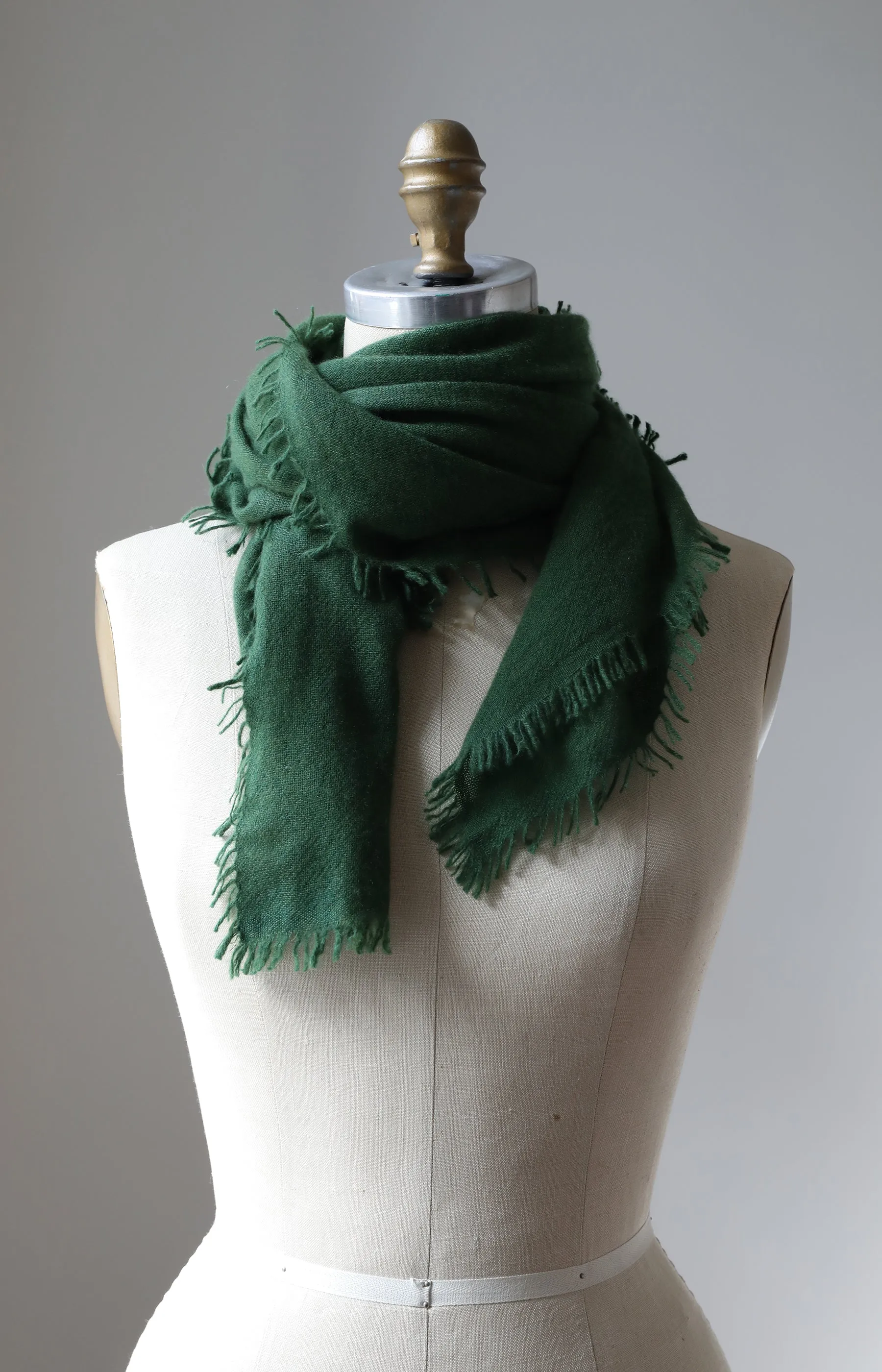 Green Cashmere Scarf