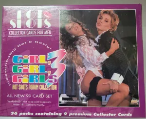 HOT SHOTS GIRLS GIRLS GIRLS 3 36 Packs Containing 9 PREMIUM COLLECTOR CARDS
