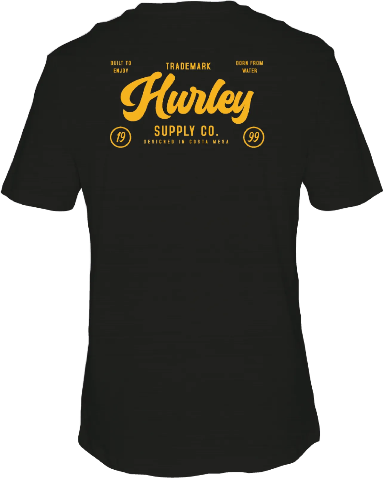 Hurley Mens Black Raceway Slub SS Tshirt