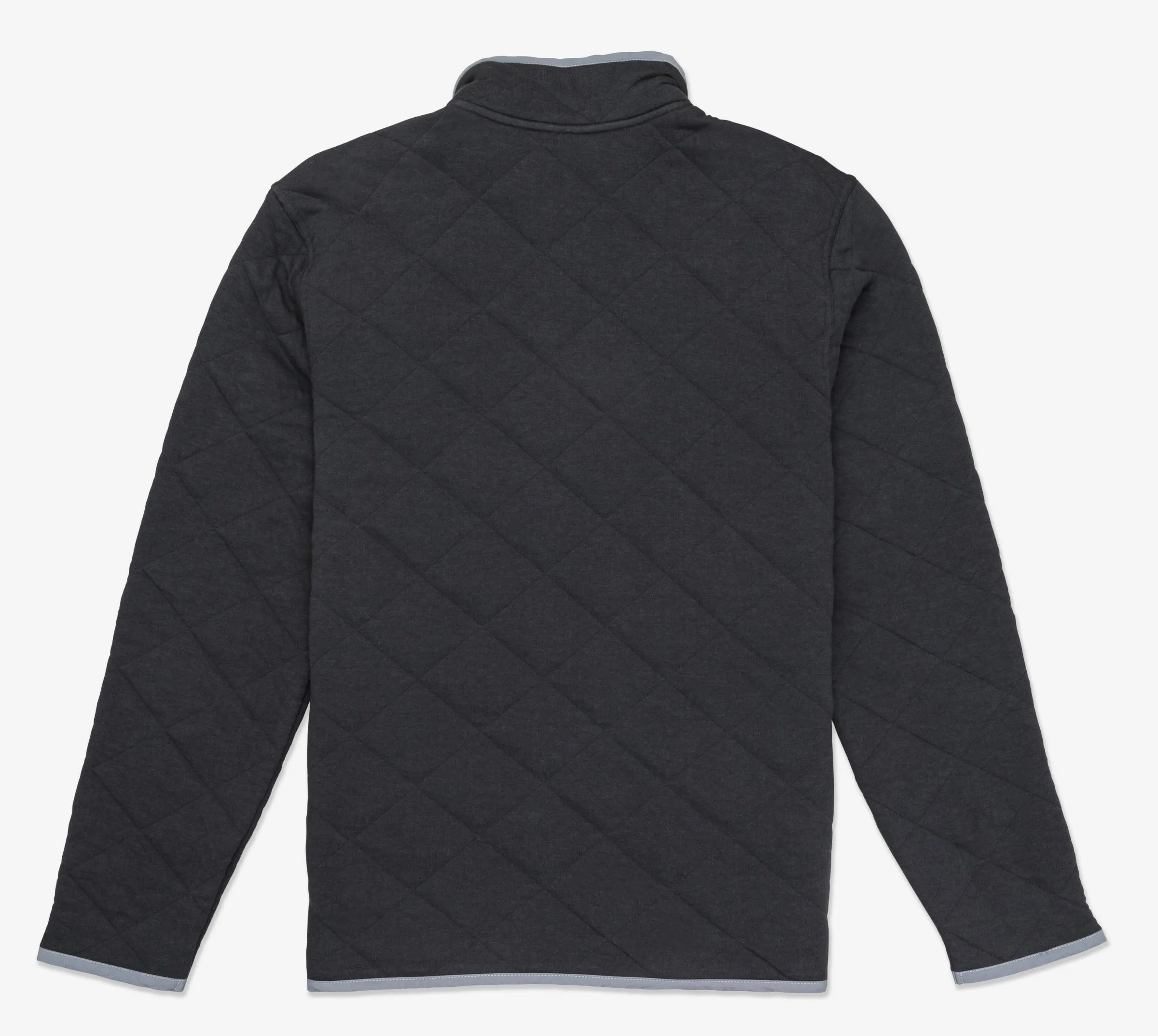 Hurley Mens Middleton Quilted Dark Stone Grey 1/4 Zip