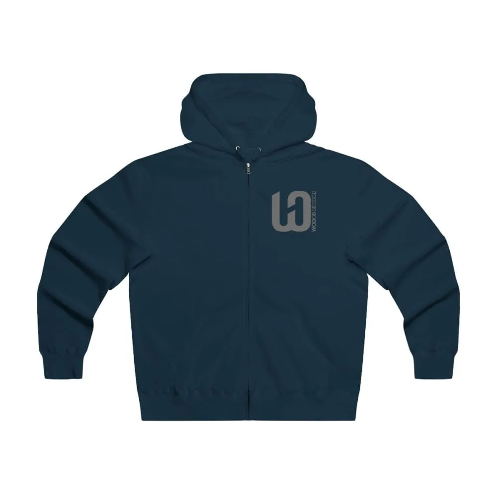 I am WOD Obsessed Men's Lightweight Zip Hooded Sweatshirt