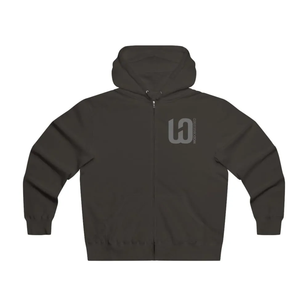 I am WOD Obsessed Men's Lightweight Zip Hooded Sweatshirt
