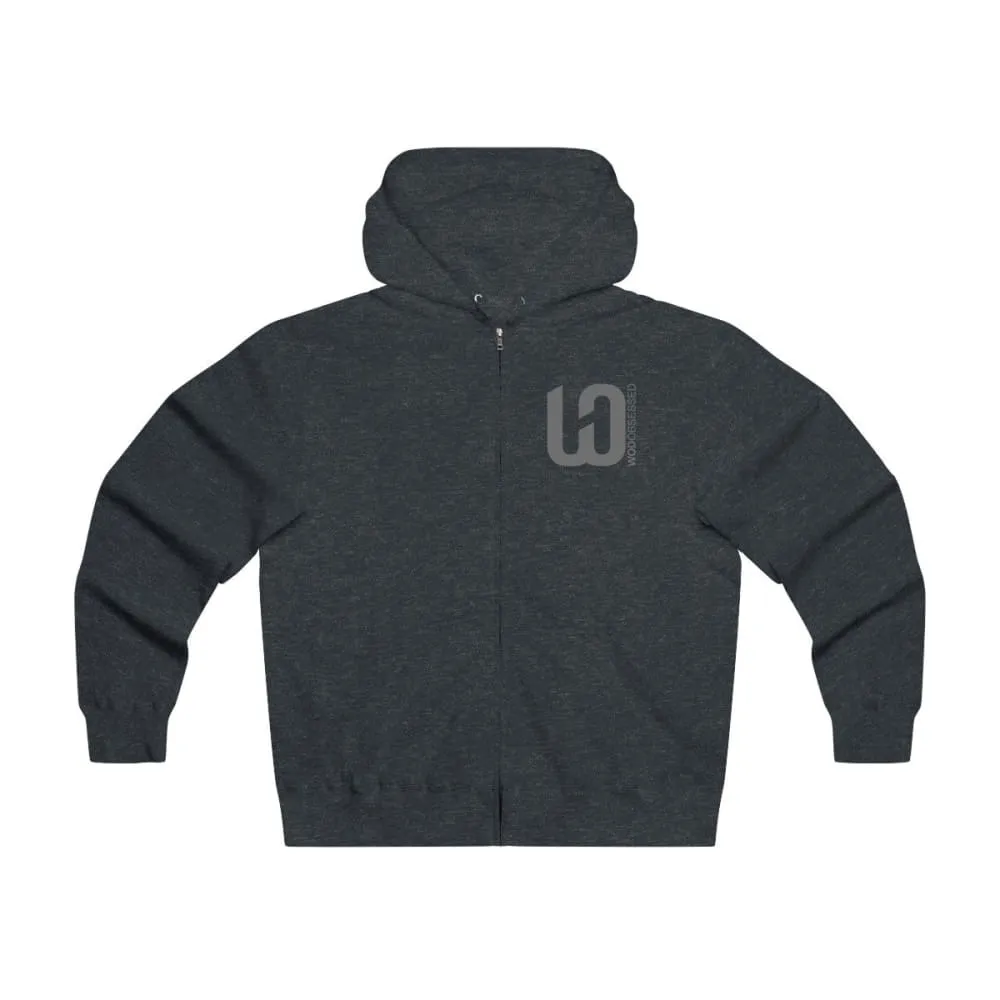 I am WOD Obsessed Men's Lightweight Zip Hooded Sweatshirt