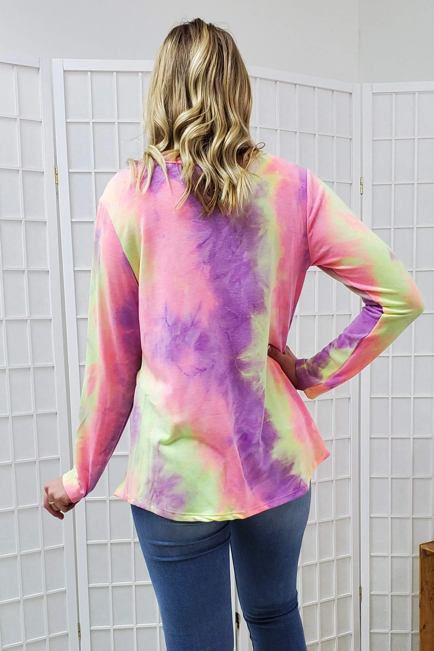 Janet Tie Dye Top SM, 2XL, 3XL