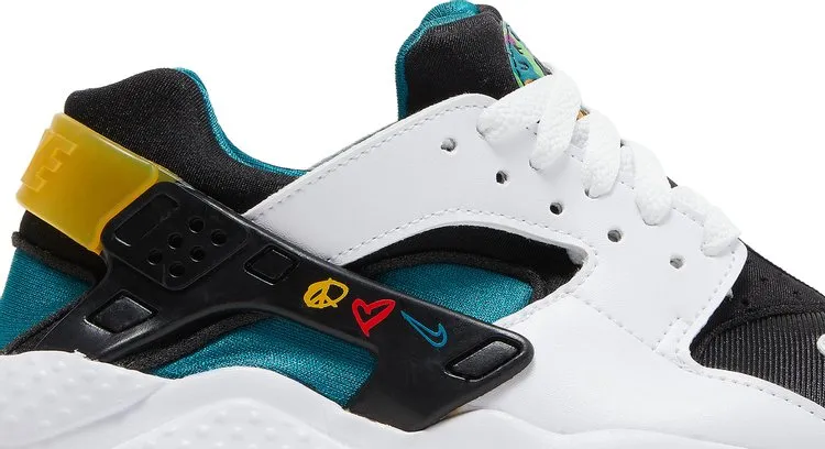 Nike Air Huarache GS 'Peace, Love, Swoosh', white