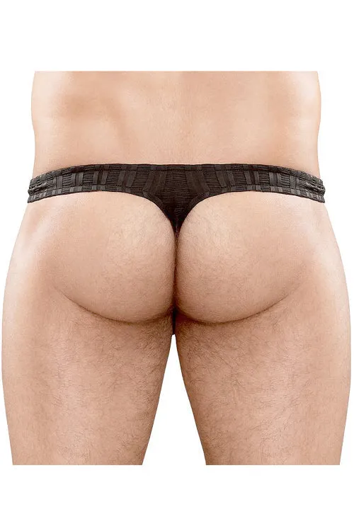 Textured Men's Thong Underwear with a Sensual Touch