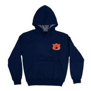 Vive La Fete Auburn University Tigers Hand Sketched Impressions Artwork Navy Fleece Long Sleeve Hoodie 5106