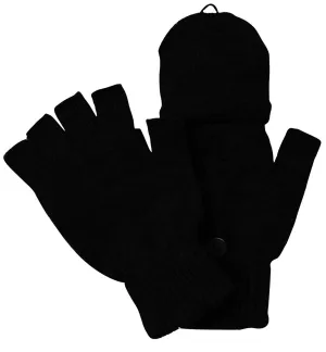 Warm Insulating Convertible Gloves Mittens For Easy Smartphone Texting