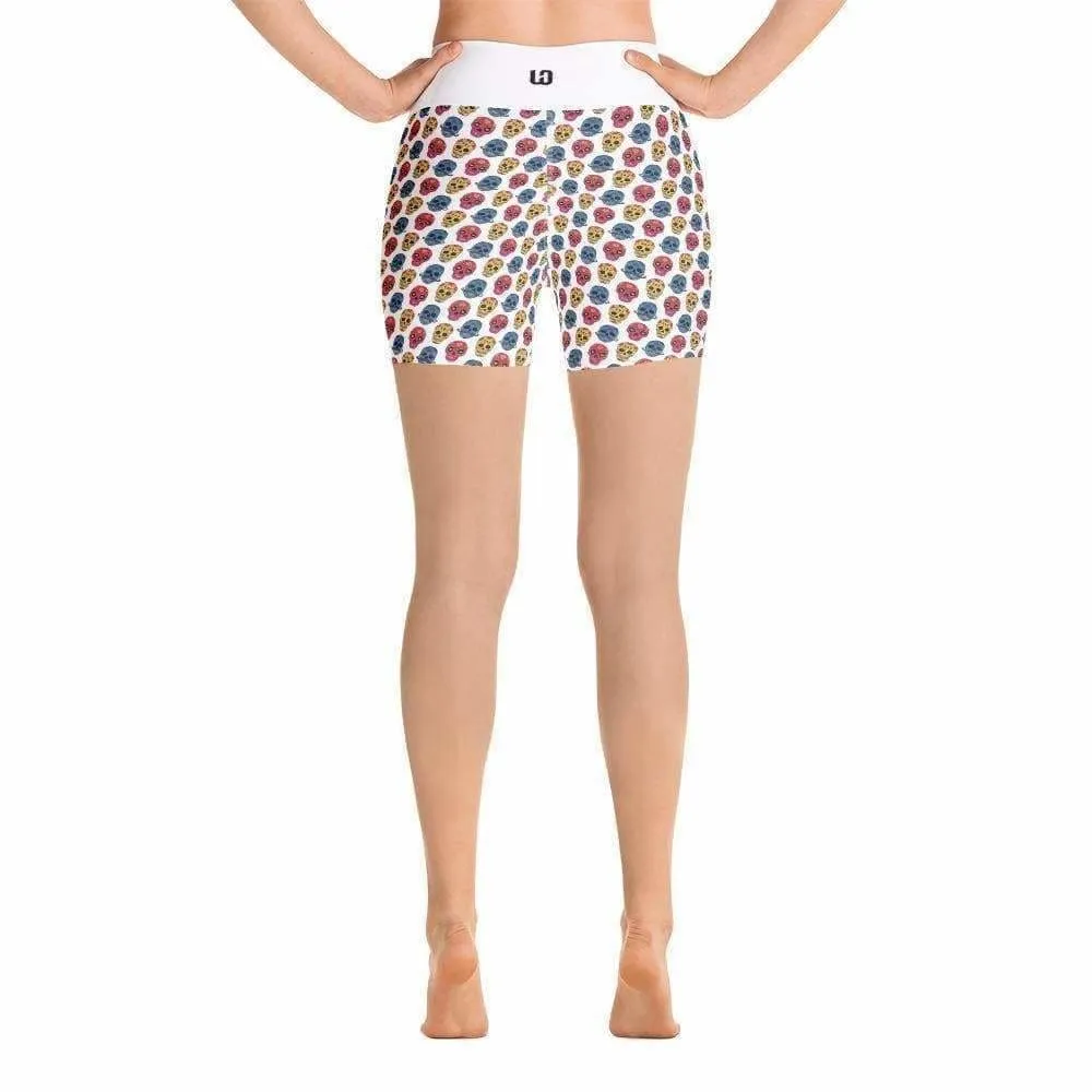 WOD Obsessed Sugar Skull Yoga Shorts